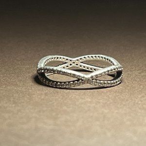 Sterling Silver Pandora Entwined Eternity Band